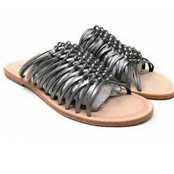 Seychelles Silver Metallic NWOT Sandals - Picture 1 of 5